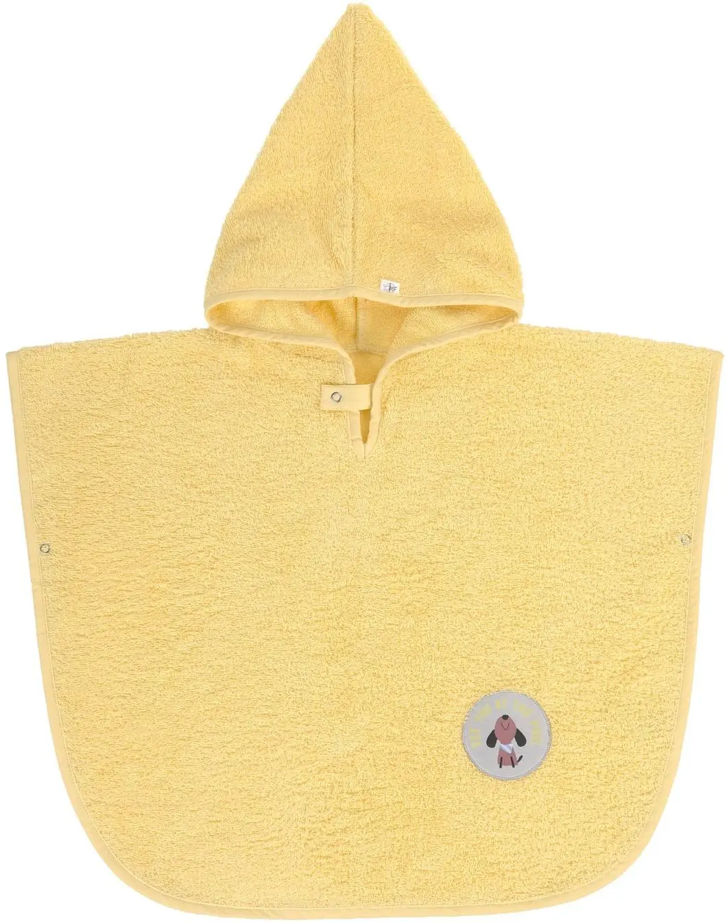 Plážové pončo Lassig Terry Poncho - pale yellow uni