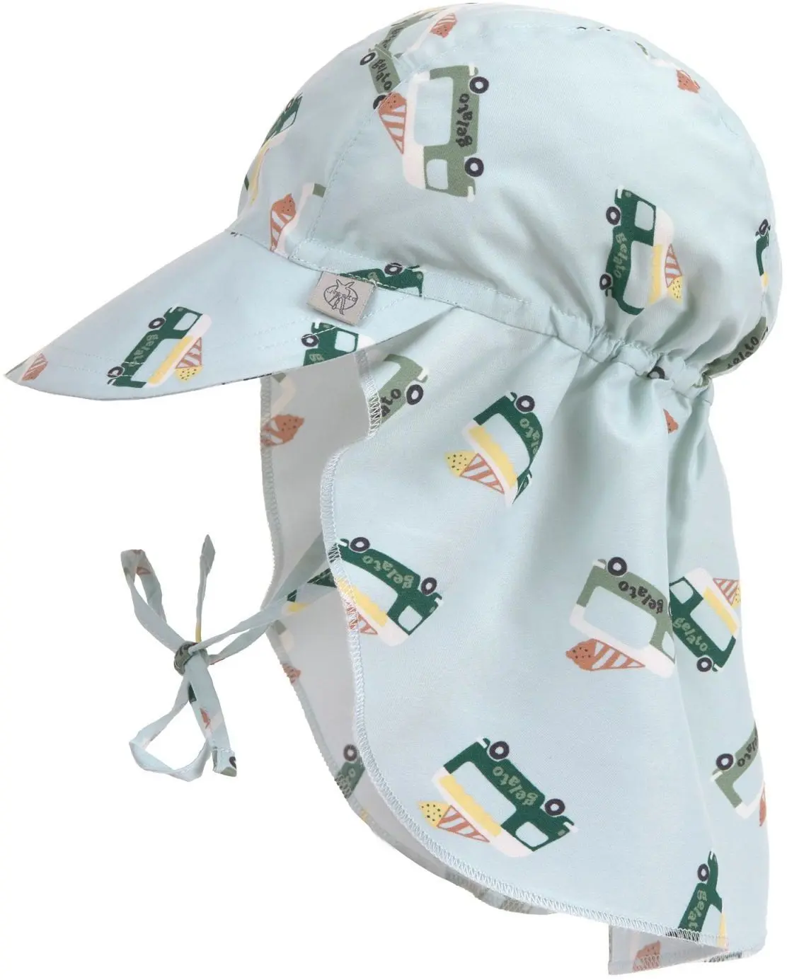 LÄSSIG klobouček ice cre. tru/il. blue 7-12m (vel. 45/47)