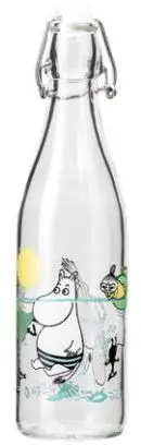Skleněná lahev Muurla Moomin Fun in the water 0,5 l uni