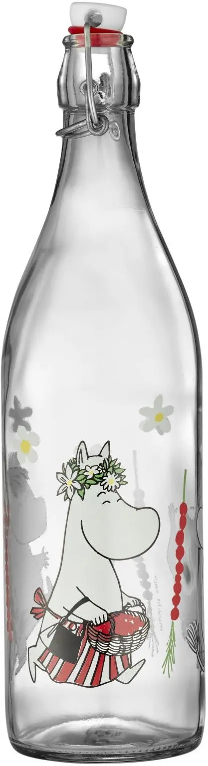 Skleněná lahev Muurla - Moomin Wild Strawberries 1 l uni