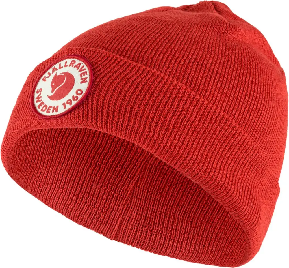 Dětská zimní čepice Fjallraven Kids 1960 Logo Hat - True Red uni