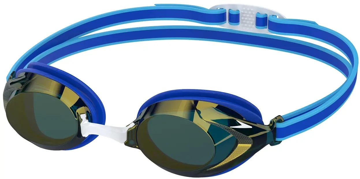 Dětské plavecké brýle Speedo Junior Vanquisher 3.0 Mirror - cobalt pop/cobalt/gold mirror uni