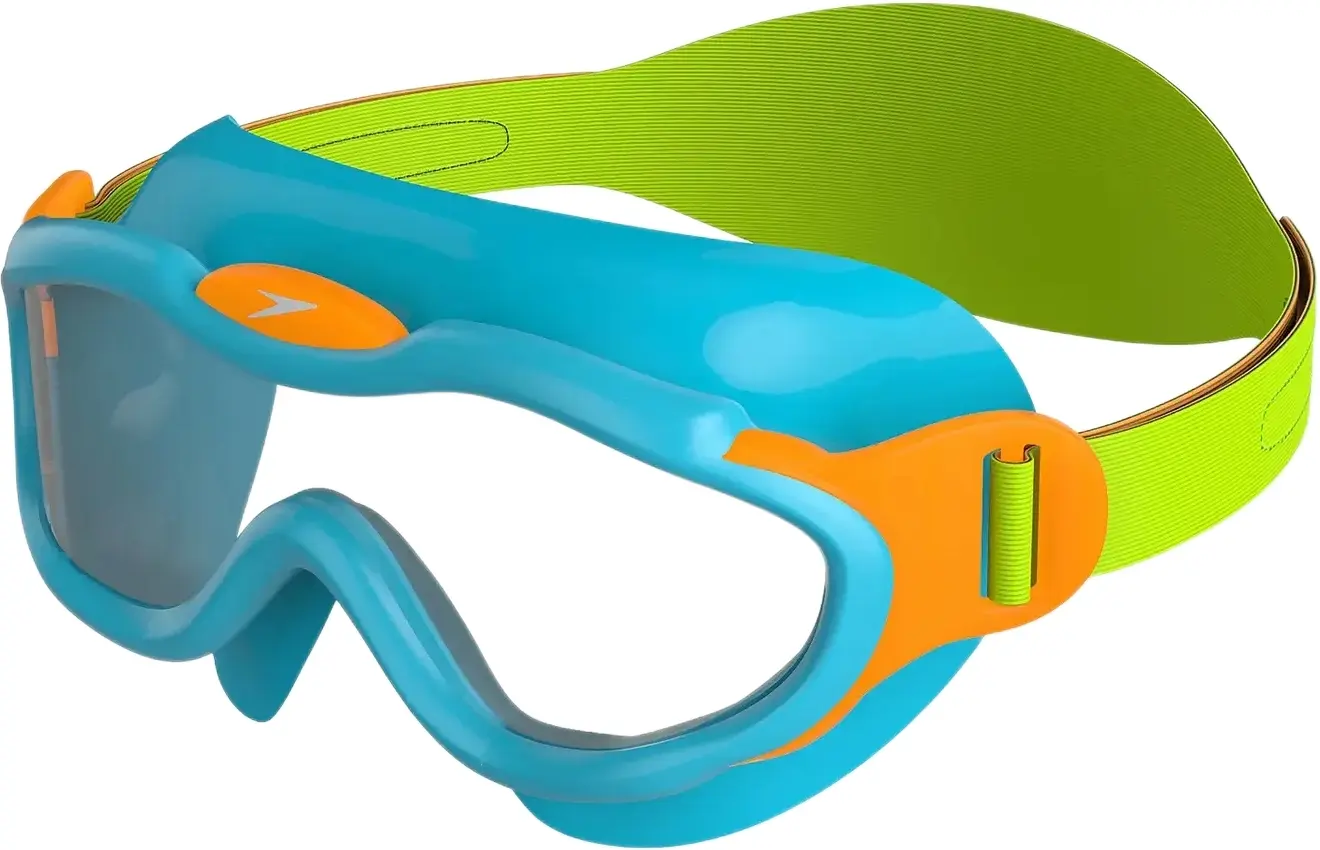 Dětské plavecké brýle Speedo Biofuse Mask Infant - azure blue/fluo green/fluo orange/clear uni