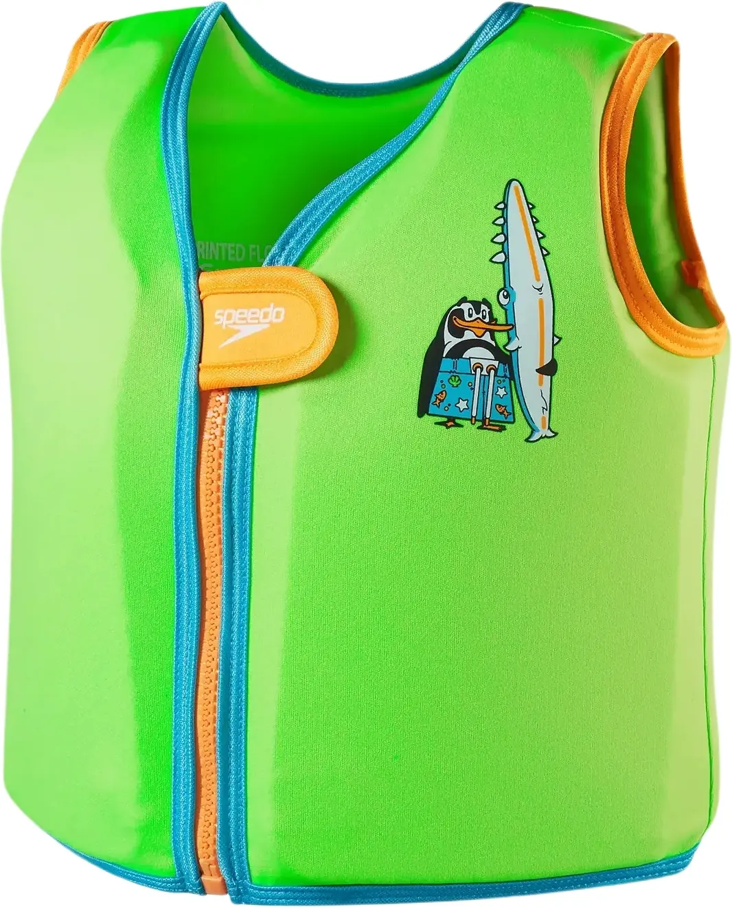 Dětská vesta do vody Speedo Learn to Swim Character Printed Float Vest - chima azure blue/fluro green 2-4