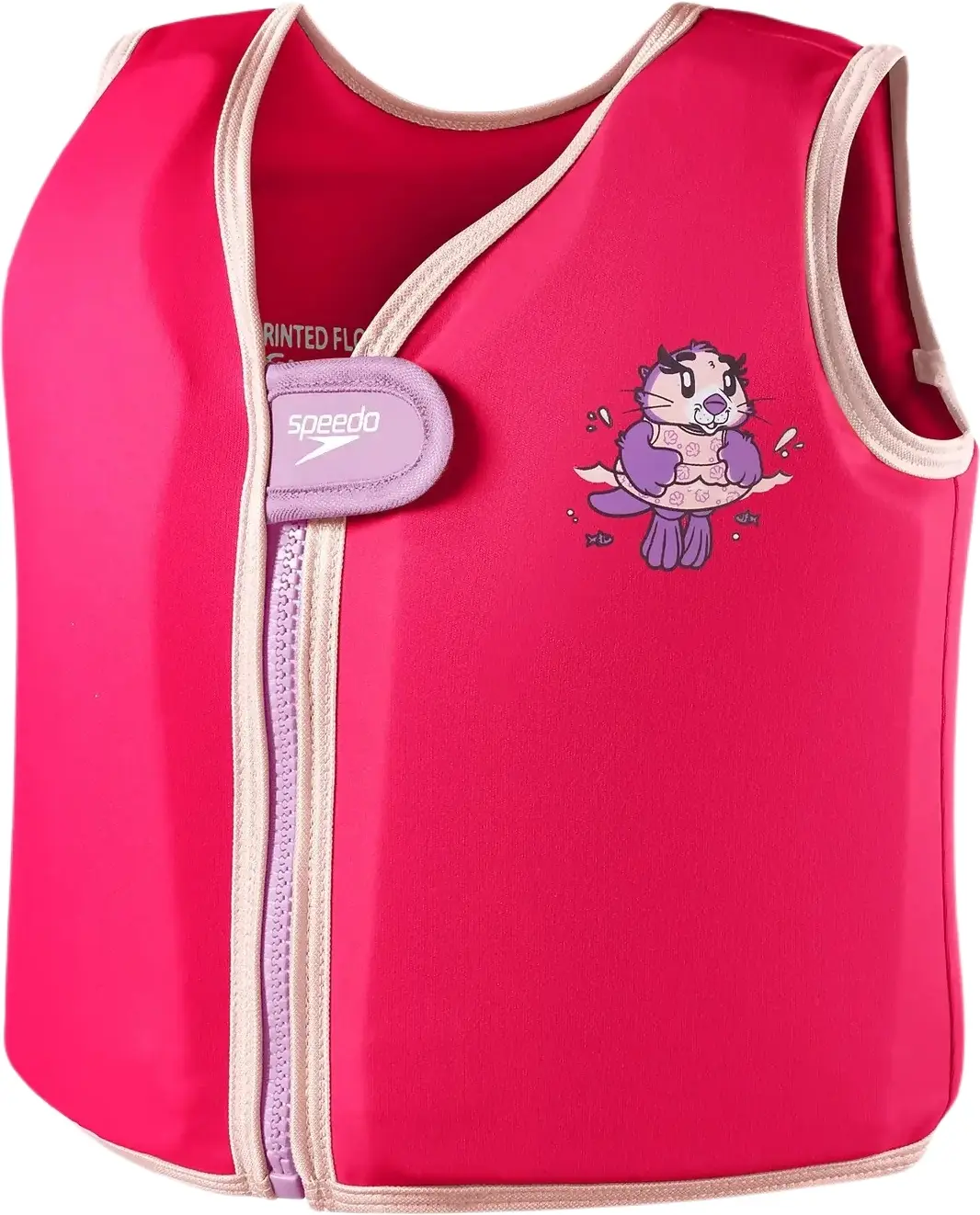 Dětská vesta do vody Speedo Learn to Swim Character Printed Float Vest - aria miami lilac/sweet taro 2-4