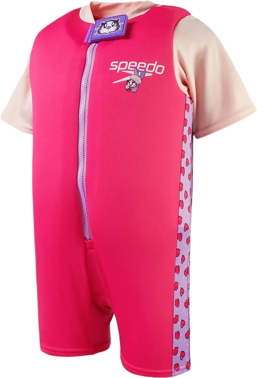 Dětský plavecký overal Speedo Learn to Swim Character Printed Float Suit - aria miami lilac/sweet taro 3-4