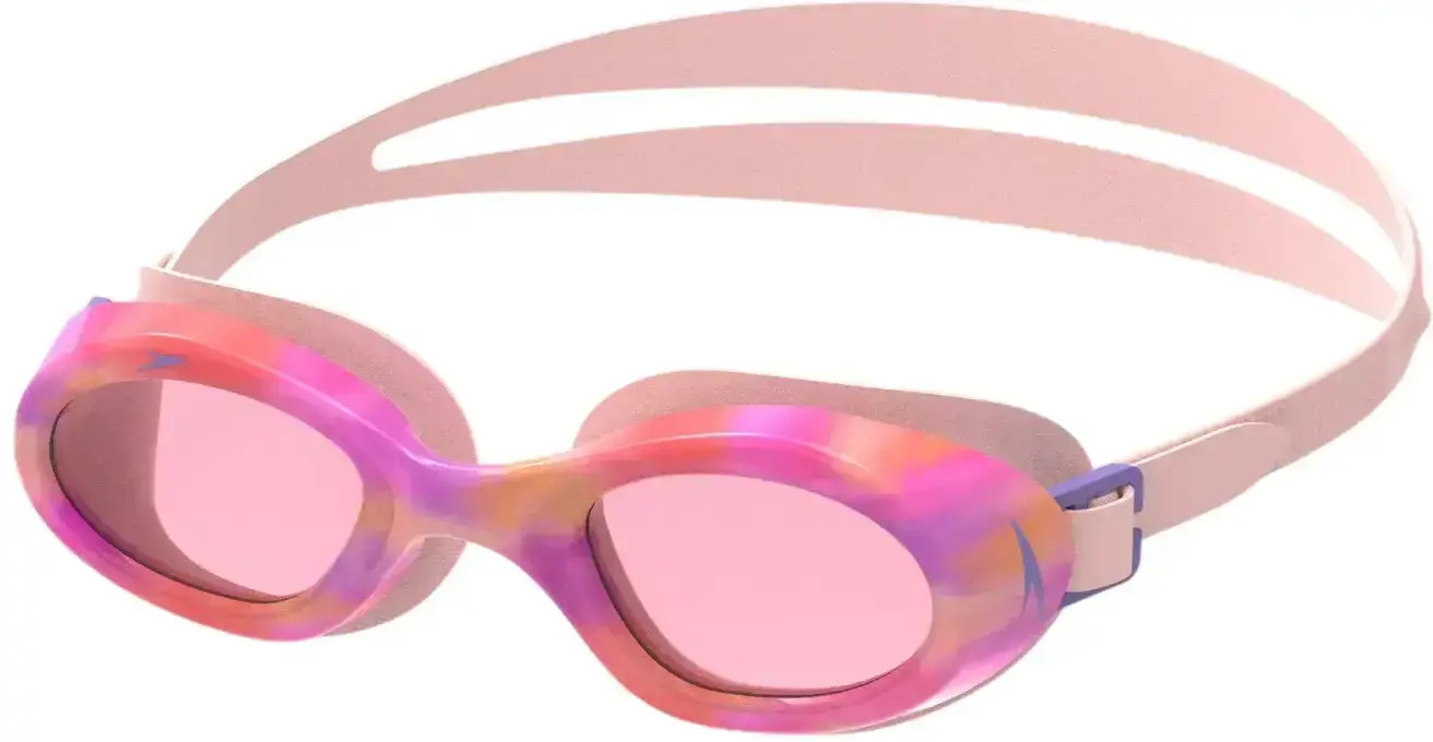 Dětské plavecké brýle Speedo Junior Futura Hydrospex Printed Goggles - pink lemonade chilly dye/vermillion uni