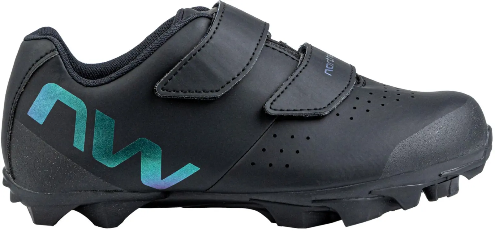 Dětské cyklistické tretry Northwave Hammer Junior - Black/Iridescent 37