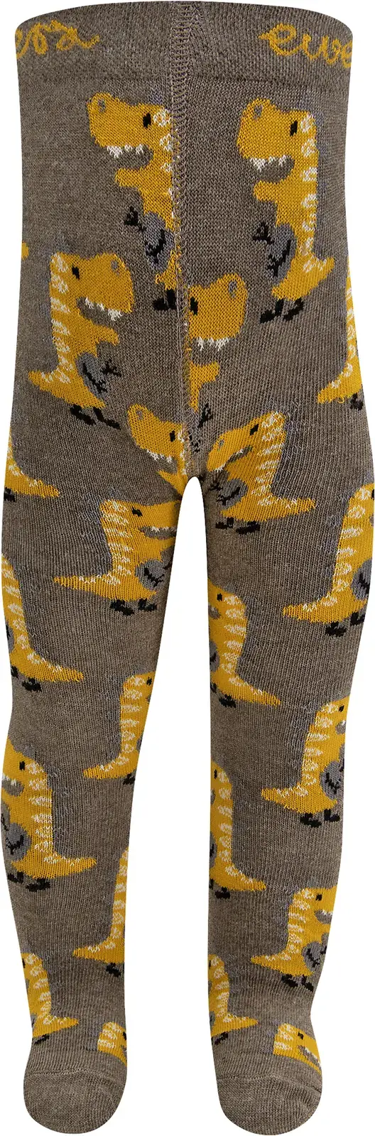 Dětské punčocháče Ewers Strumpfhose Dino - mittelbraun m 92