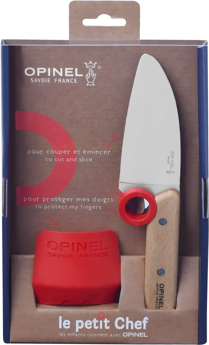 Opinel Dětský set Le Petit Chef: dětský nůž + chránič prstů 003107