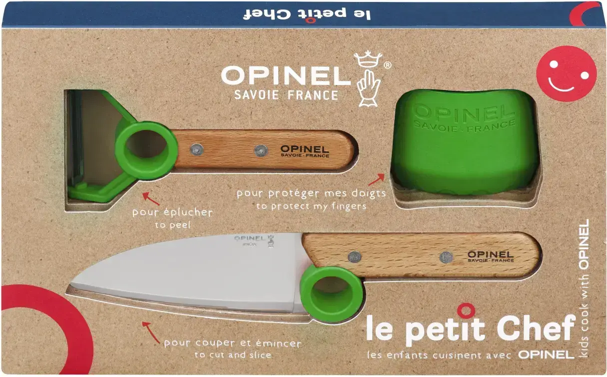 Opinel Dětská kuchařská sada Le Petit Chef, zelená 003113