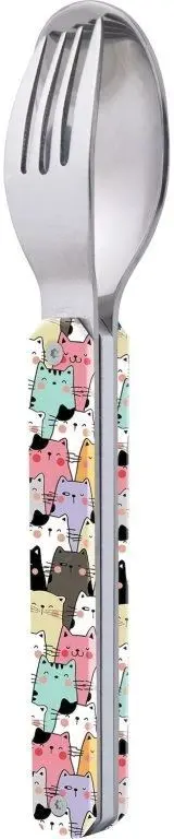 Dětský cestovní příbor Akinod Mini 12h12 Cats uni