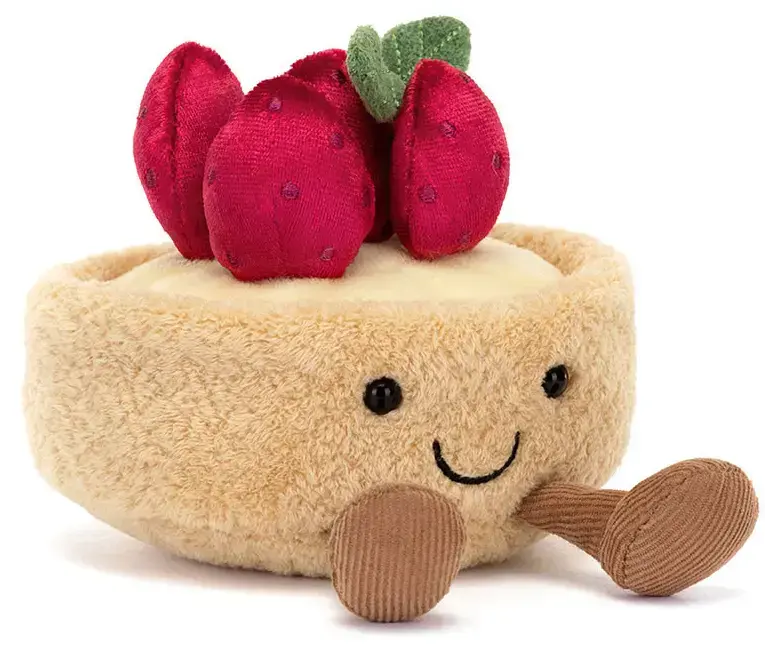 Plyšová hračka Jellycat Amuseables Fleurette Tarte Aux Fraises - Tartaletka uni