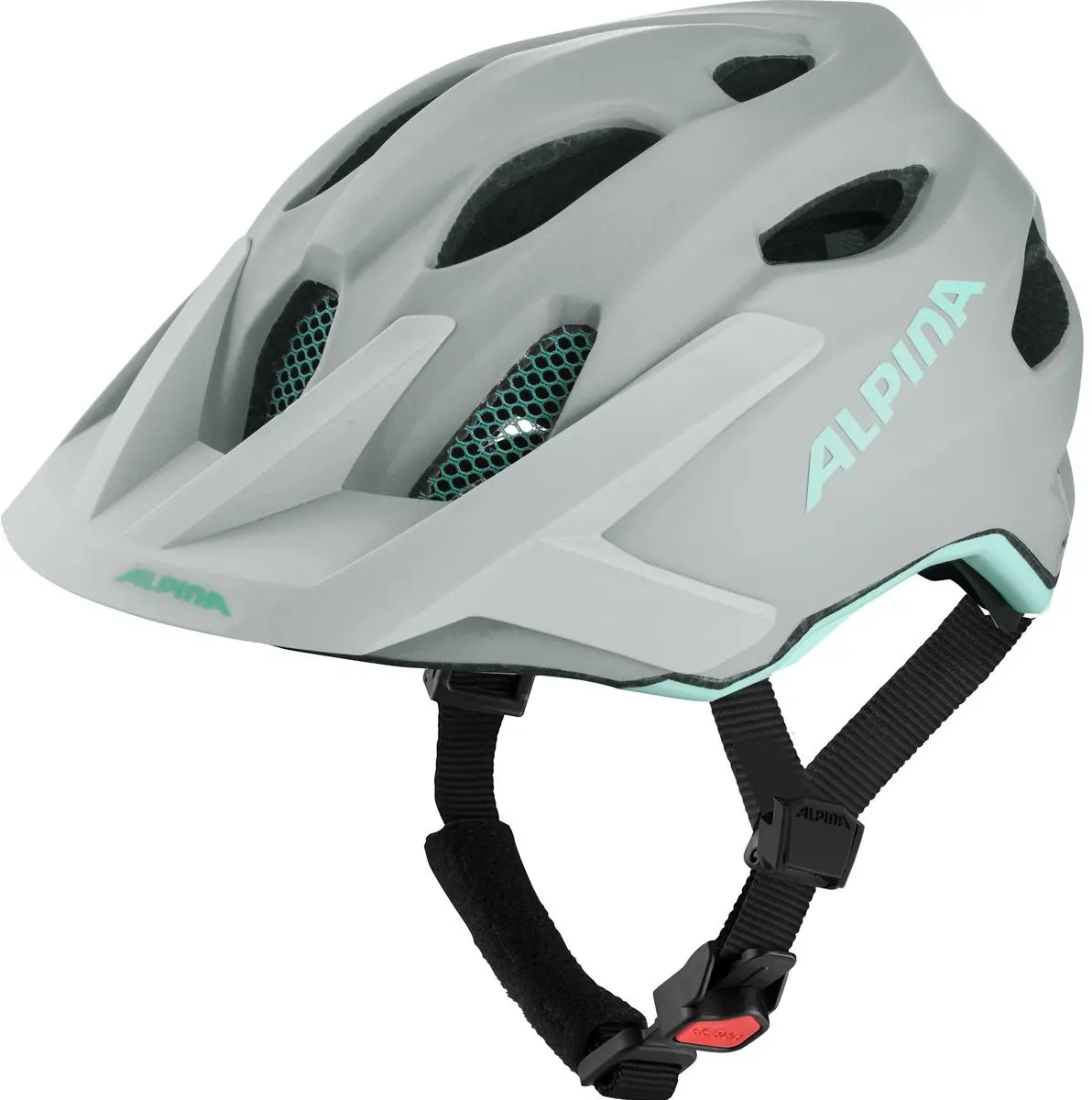 Dětská cyklistická helma Alpina Apax Jr. MIPS - smoke-grey turquoise matt 51-56