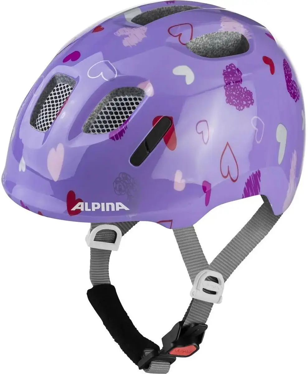 Dětská cyklistická helma Alpina Ximo 2 - purple hearts gloss 47-51