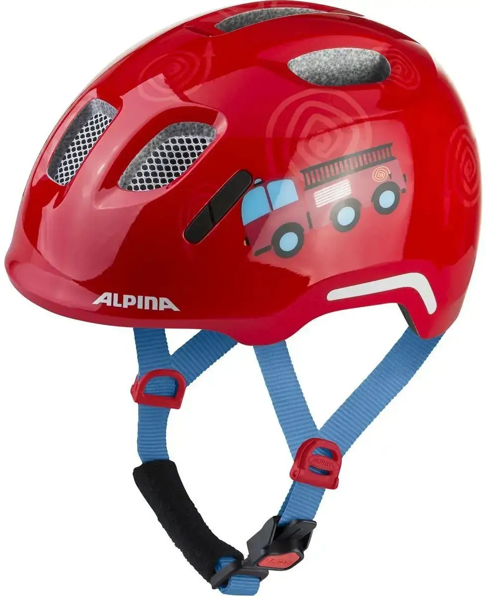 Dětská cyklistická helma Alpina Ximo 2 Flash - fire fighter gloss 47-51