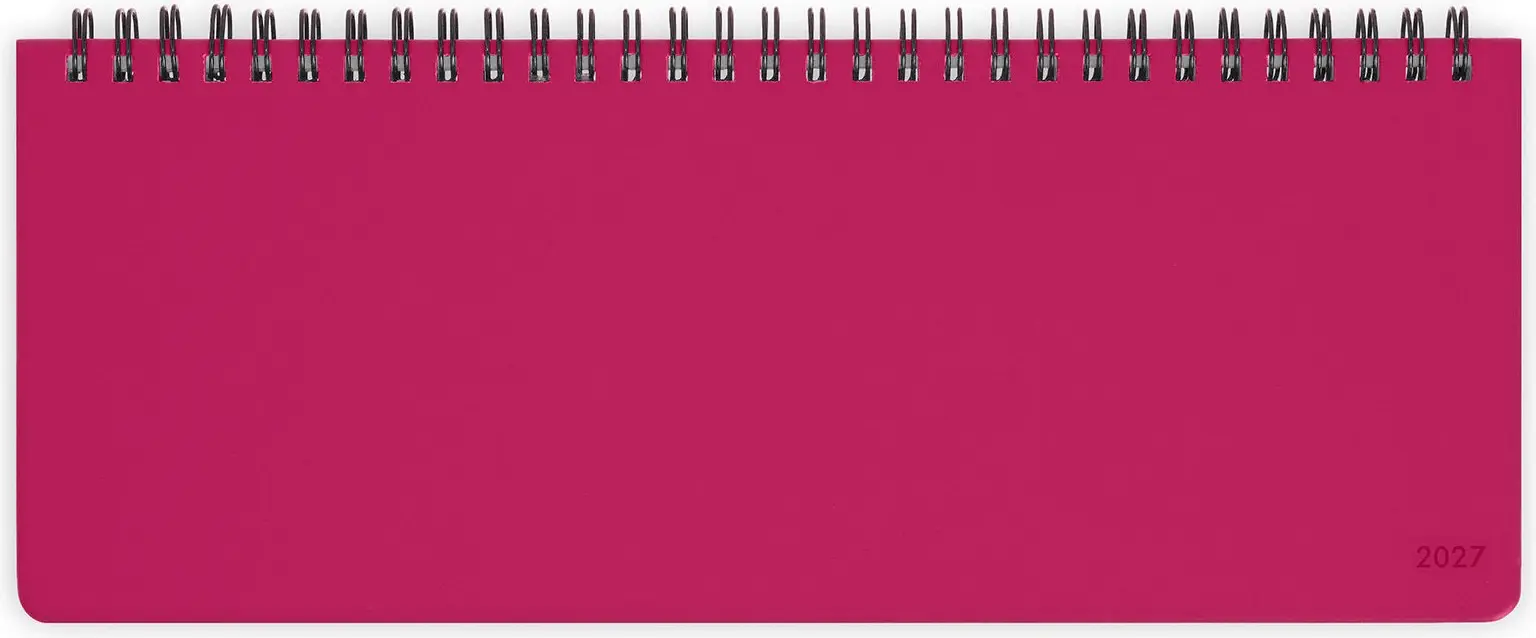 Týdenní plánovač Legami 12-Month Diary 2027 - Raspberry Jam - Desk Planner - Weekly uni