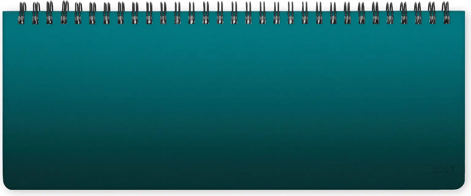 Týdenní plánovač Legami 12-Month Diary 2027 - Deep Teal - Desk Planner - Weekly uni