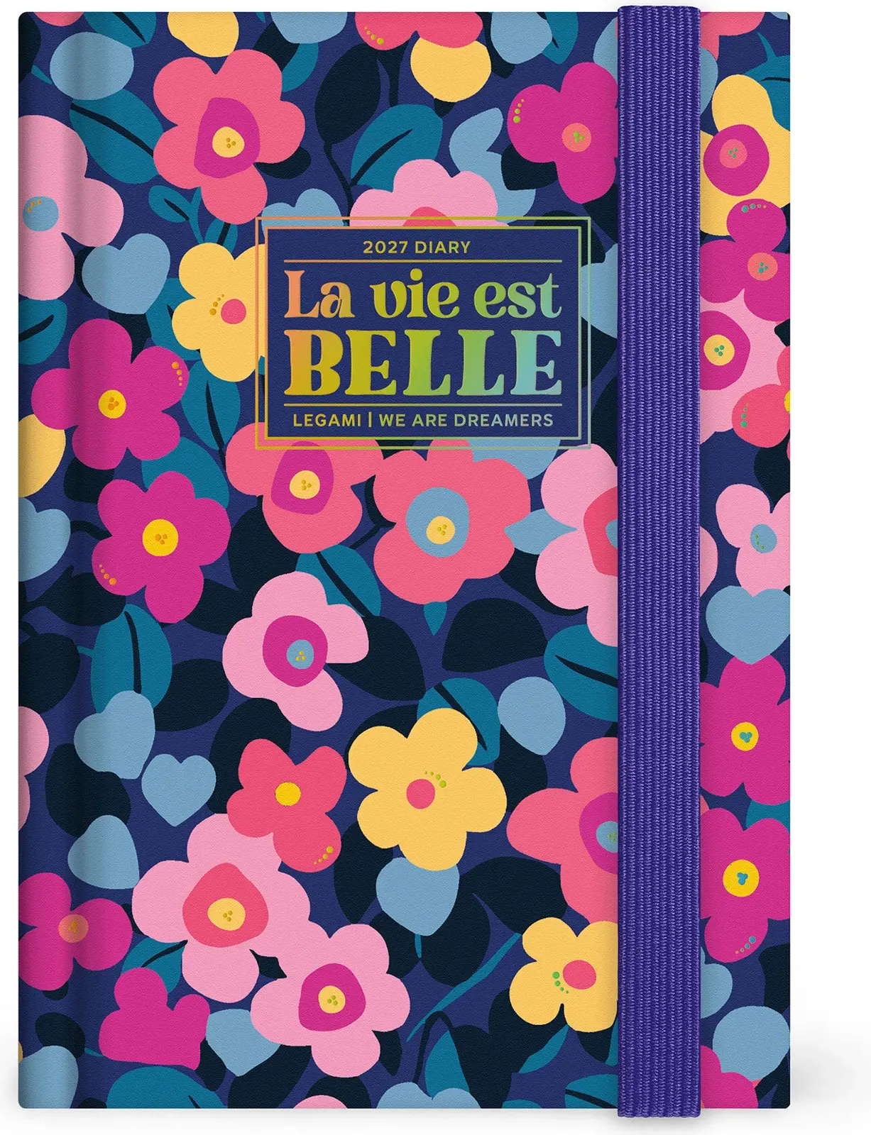 Diář Legami 12-Month Diary 2027 - Flowers - Small - Daily uni