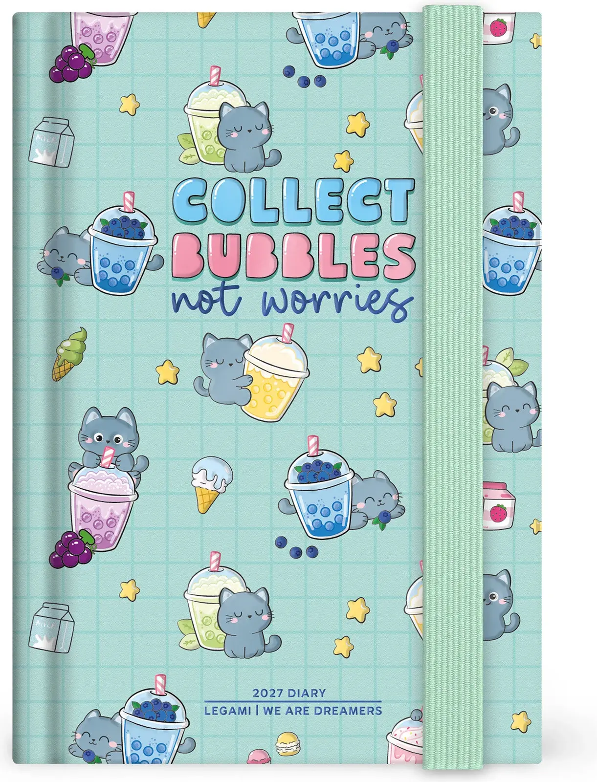 Diář Legami 12-Month Diary 2027 - Kitty - Bubble Tea - Small - Daily uni