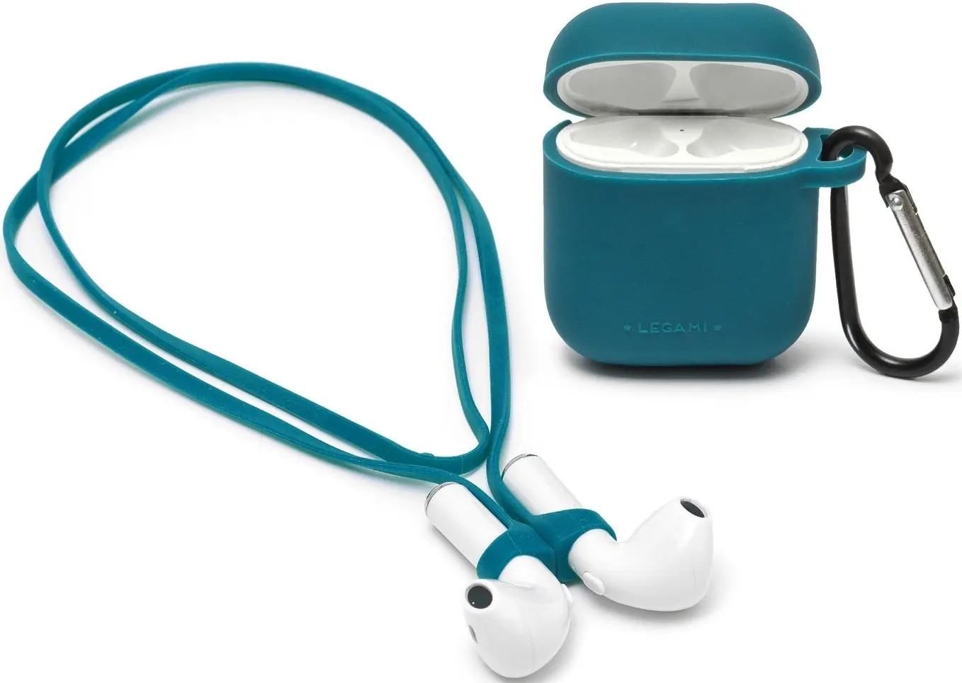 Pouzdro na sluchátka Legami Kit airpod 1-2 case - petrol blue