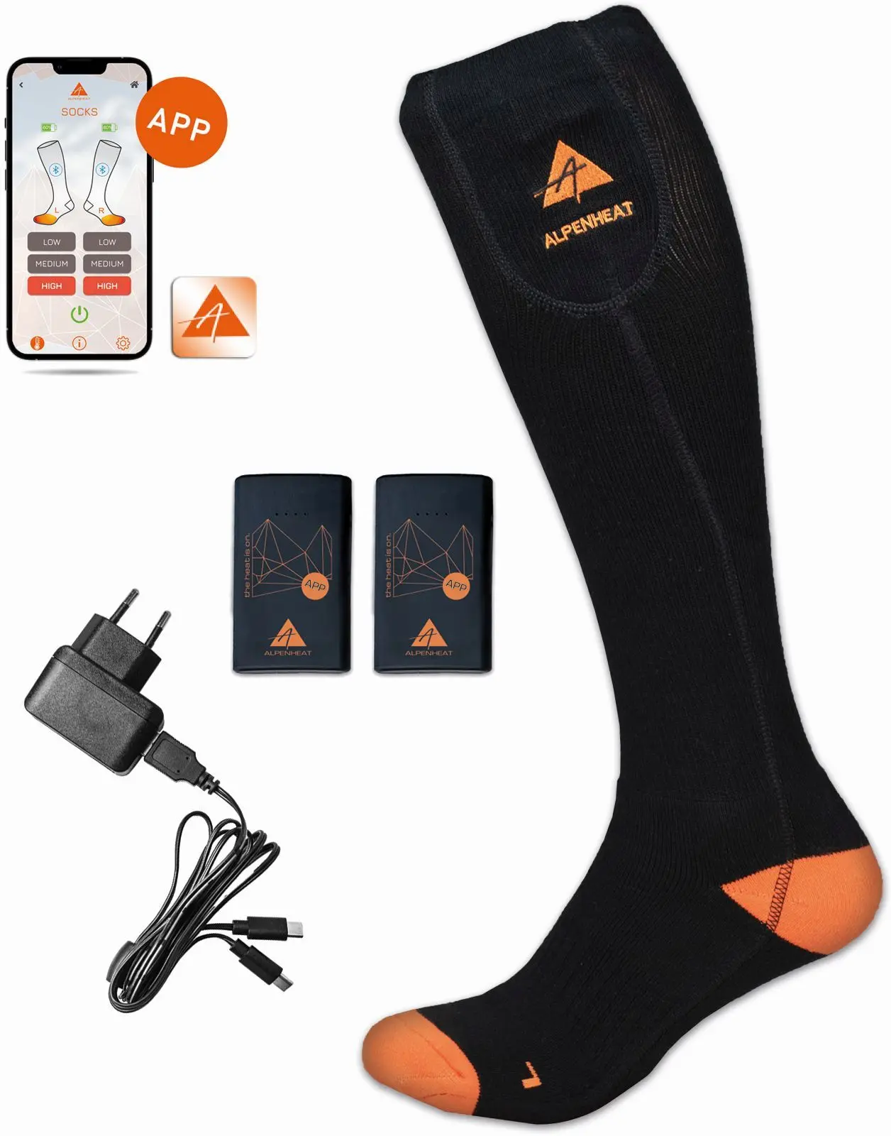 Vyhřívané ponožky Alpenheat Fire Socks with App 46-48