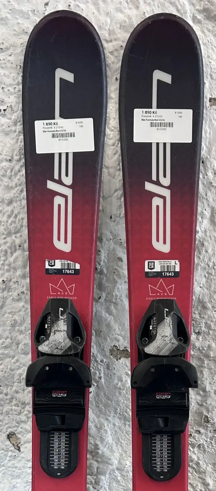 Bazar - Dětské lyže Elan Formula Red 23/24 - délka 100 cm 100