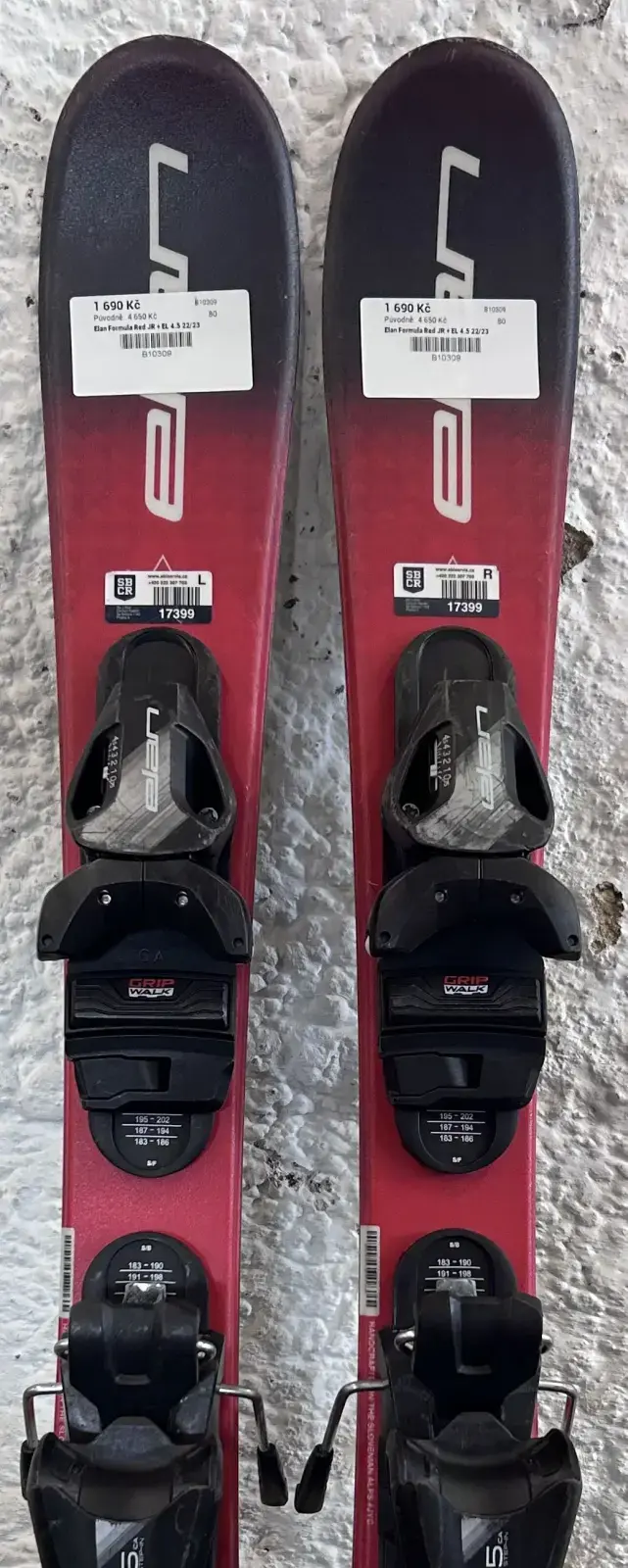 Bazar - Dětské lyže Elan Formula Red JR + EL 4.5 22/23 - délka 80 cm 80