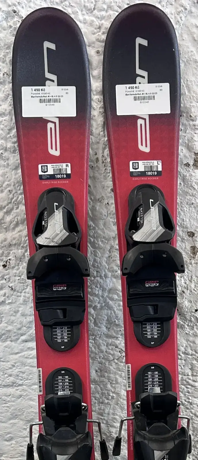 Bazar - Dětské lyže Elan Formula Red JR + EL 4.5 22/23 - délka 80 cm 80