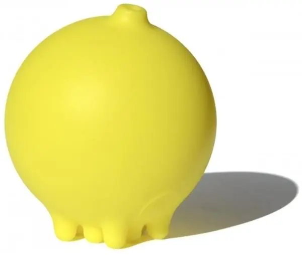 Dětská vodní hračka Moluk Plui míček - žlutá uni