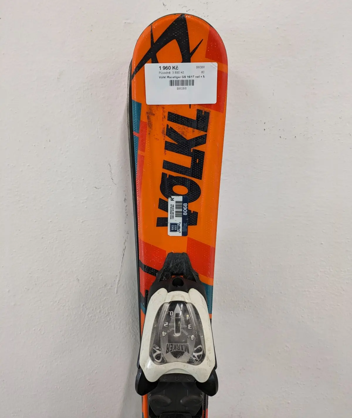 Bazar - Dětské sjezdové lyže Völkl Racetiger GS 16/17 red + Motion 4.5 - délka 80 cm 80