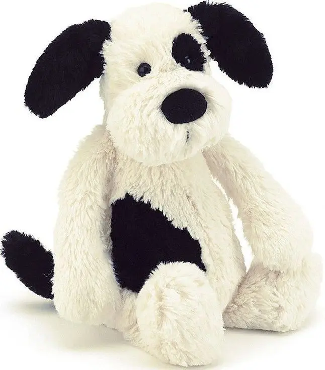 Plyšová hračka Jellycat - Černobílé štěně Bashful medium