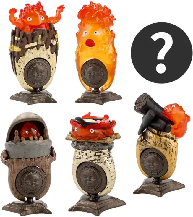 Blind box prsten Maison Ghibli - Calcifer z filmu Howlův kráčející zámek uni