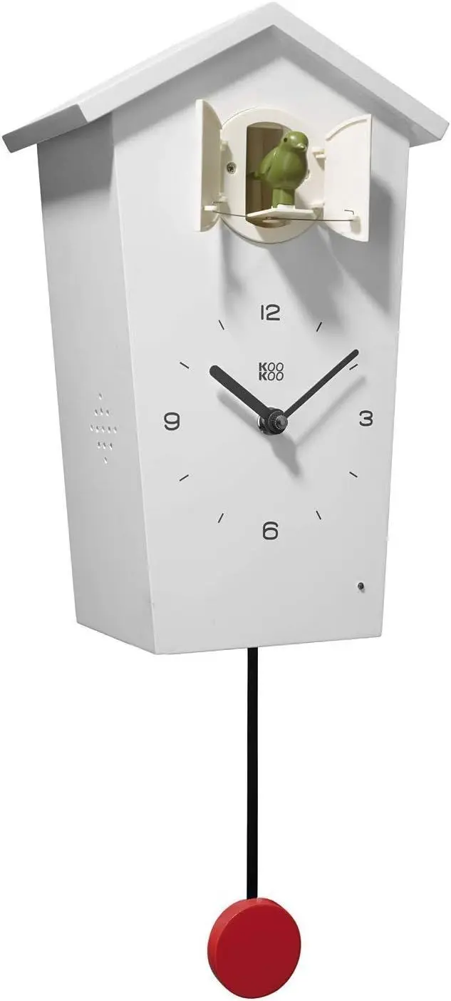 Dětské hodiny kukačky KooKoo BirdHouse - white