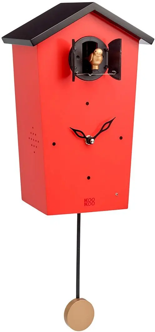 Dětské hodiny kukačky KooKoo BirdHouse Limitovaná edice - Red uni