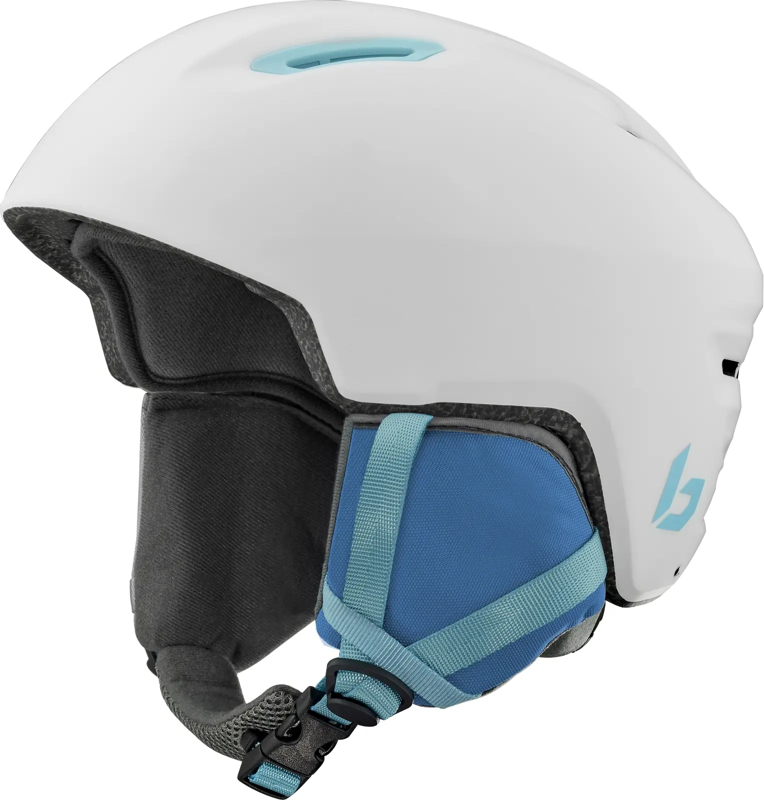 Dětská lyžařská helma Bollé Atmos Youth - White Blue Matte 52-55