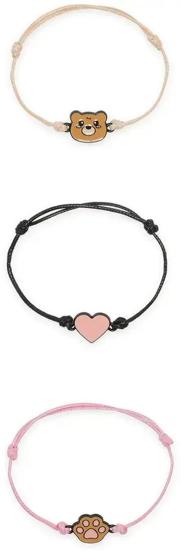 Sada náramků Legami Better Together - Set Of 3 Bracelets - Teddy Bear uni