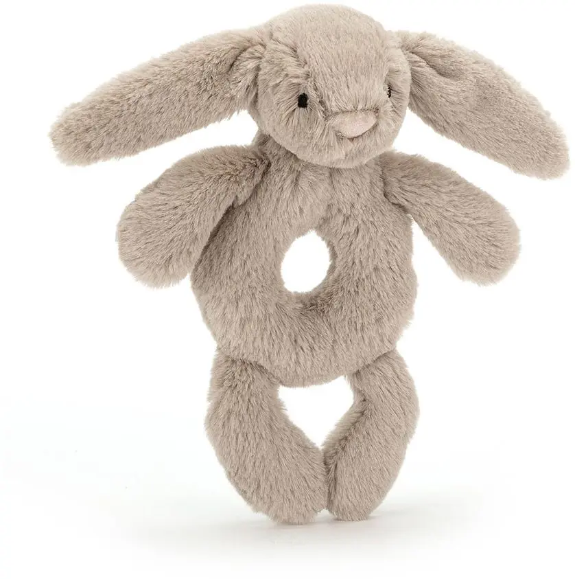 Dětské plyšové chrastítko Baby Jellycat - Chrastítko Bashful Beige Bunny uni