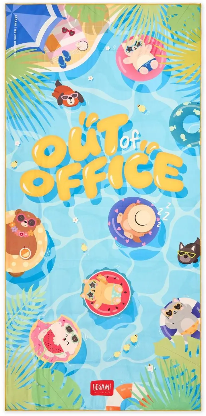 Plážová osuška Legami Beach Towel - Out Of Office