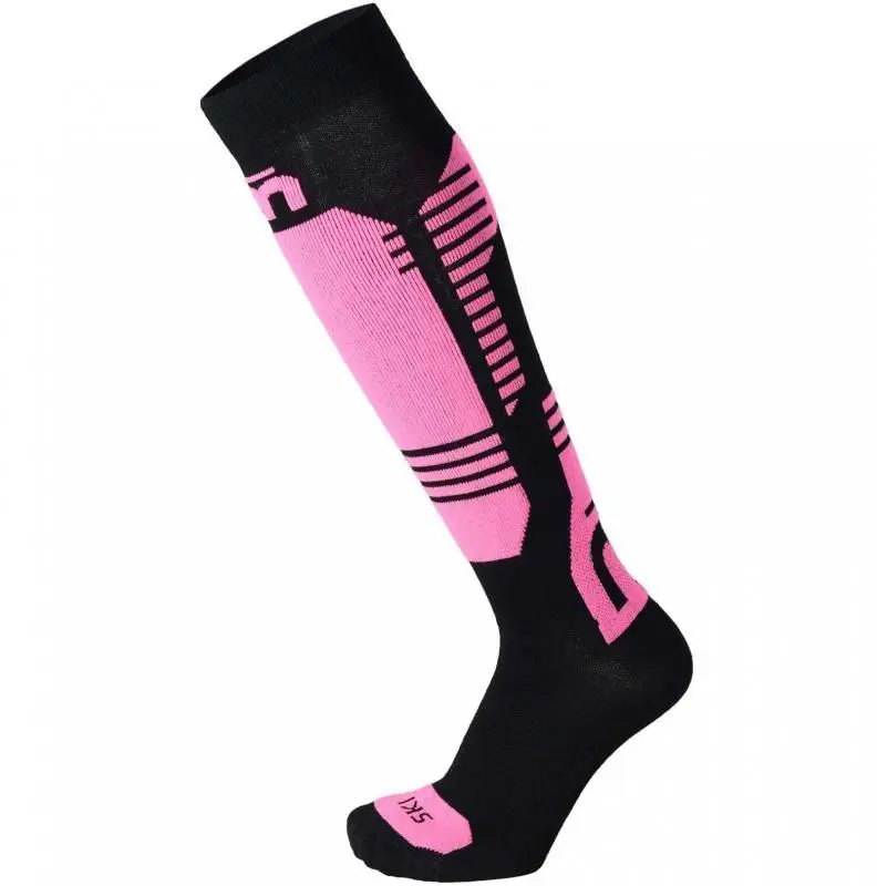 Dětské lyžařské ponožky Mico Light Weight Superthermo Natural Merino Ski Kids Sock - nero/fucsia fluo 24-26