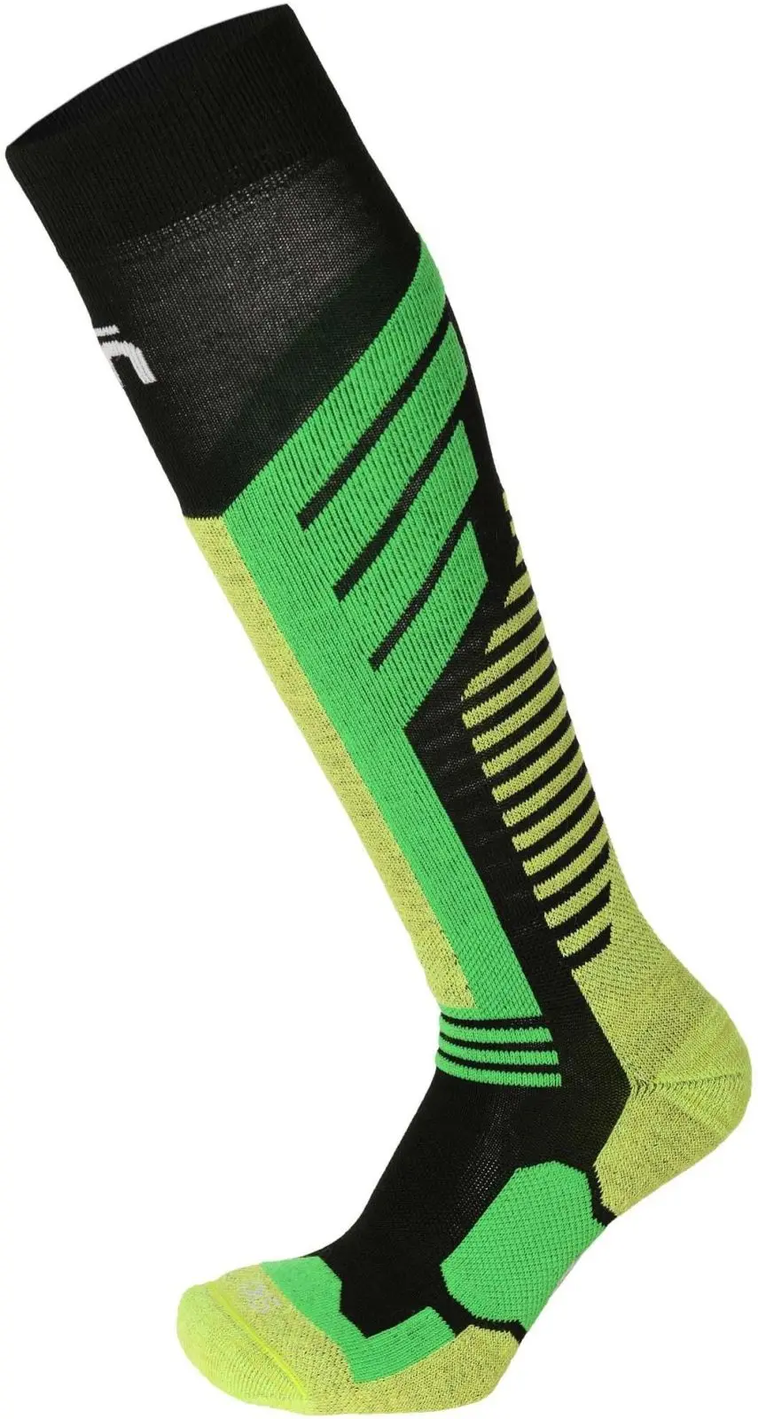 Dětské lyžařské ponožky Mico Medium Weight Warm Control Ski Kids Sock - nero giallo fluo 24-26