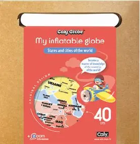 Nafukovací globus Caly My inflatable globe - States and cities of the world, glossy 40 cm uni