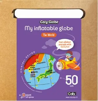 Nafukovací globus Caly My inflatable globe - The World, globe 50 cm uni