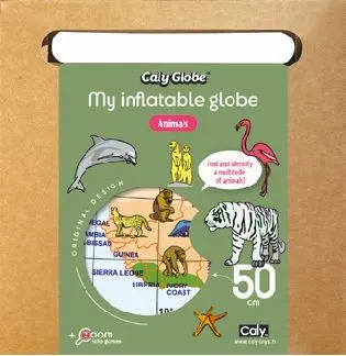 Nafukovací globus Caly My inflatable globe - Animals, globe 50 cm uni