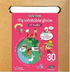 Nafukovací globus Caly My inflatable globe - Lil' travallers, globe 30 cm uni