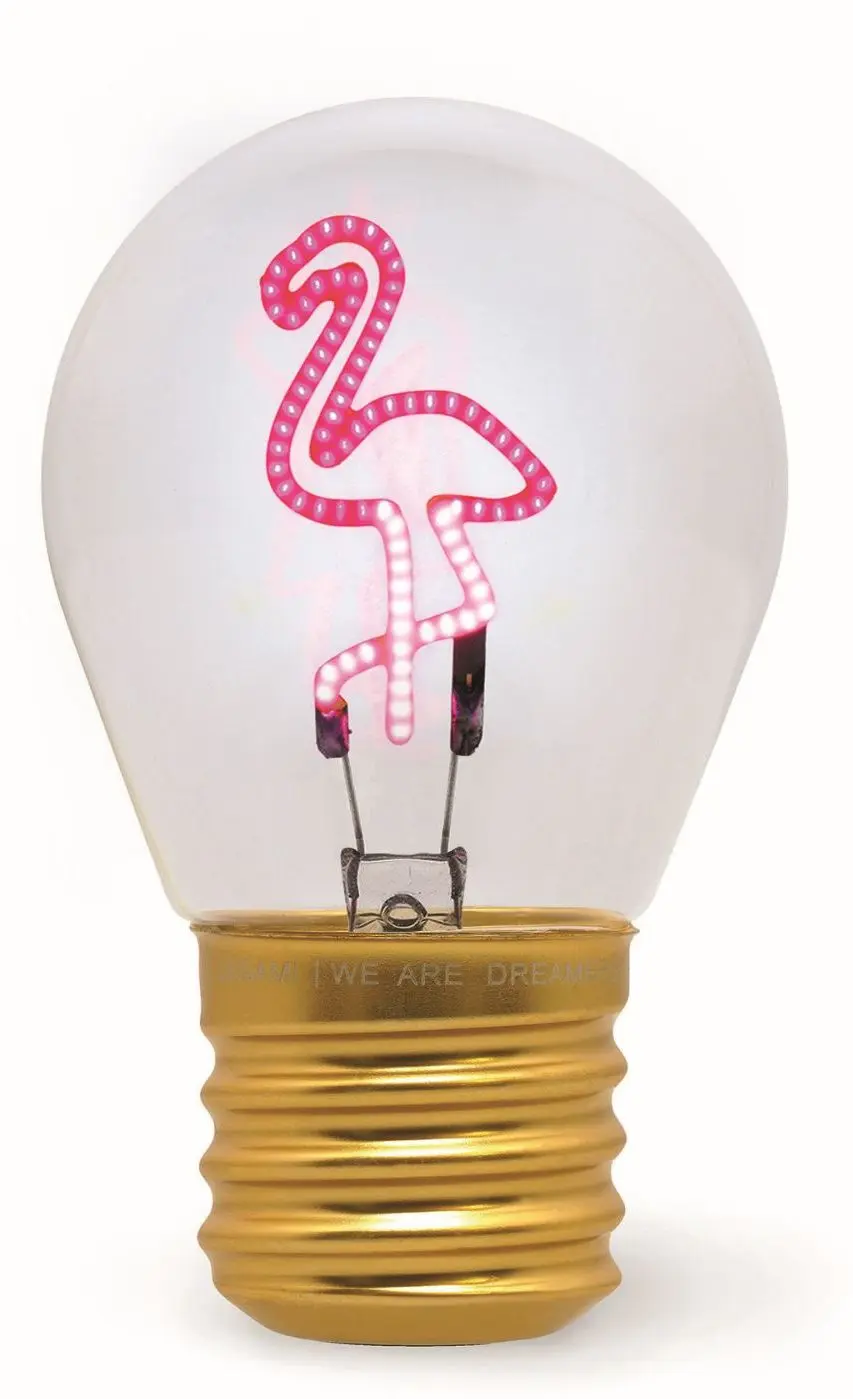 Dekorační světlo Legami Bulb Fiction - Flamingo uni