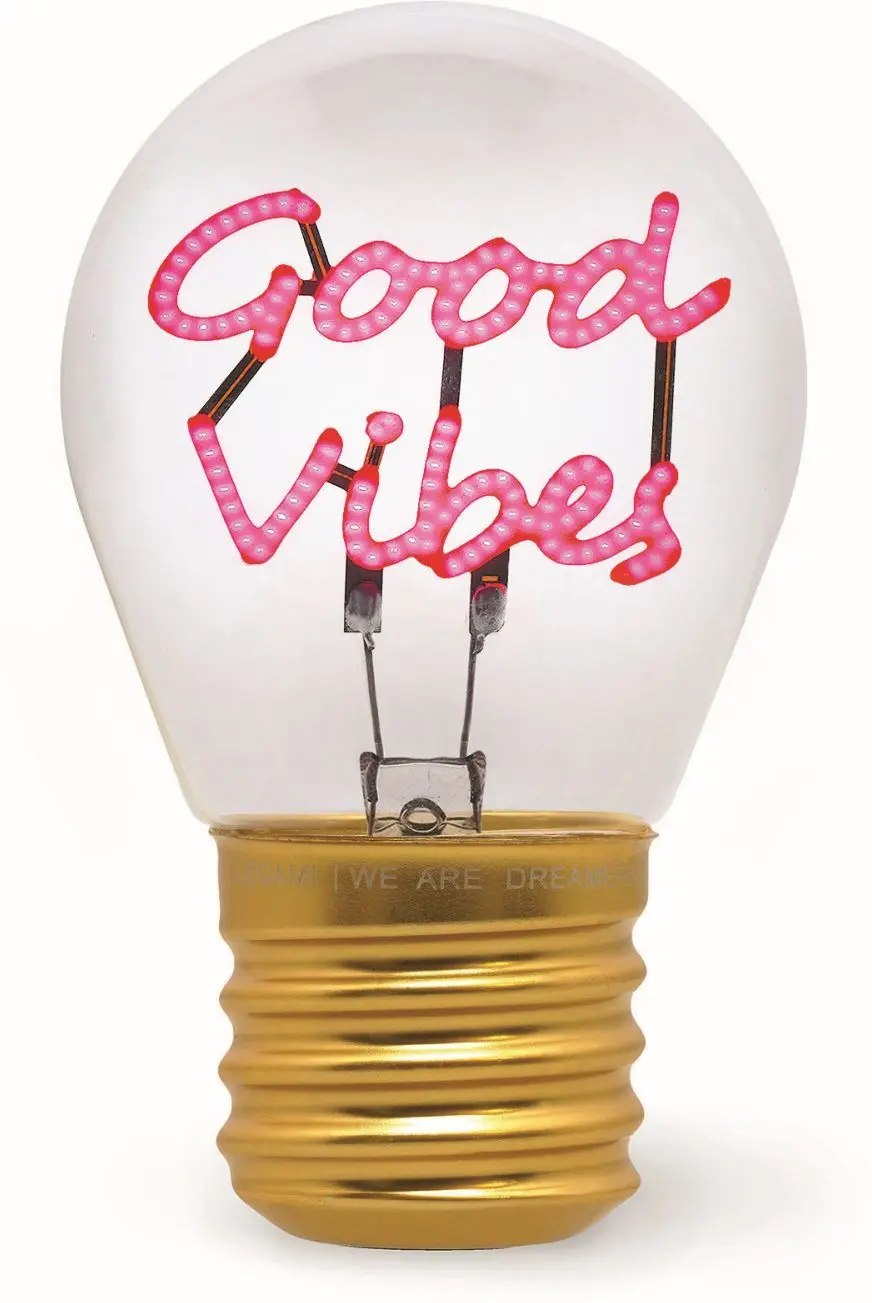 Dekorační světlo Legami Bulb Fiction - Good Vibes uni