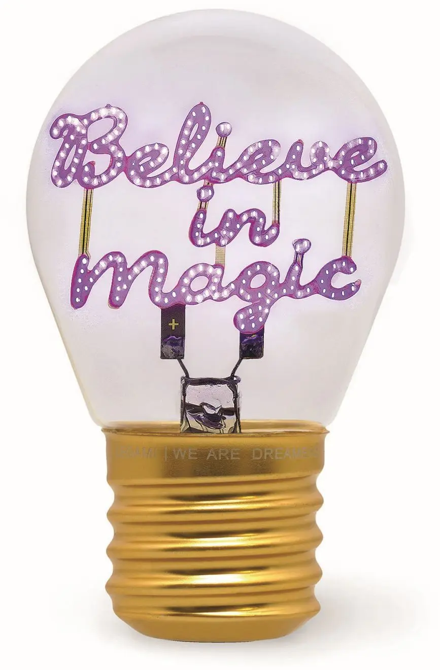 Dekorační světlo Legami Bulb Fiction - Believe In Magic uni
