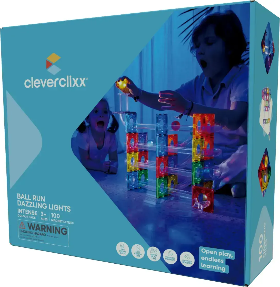 Cleverclixx Kuličková dráha Dazzling Lights Pack Intense – 100 ks