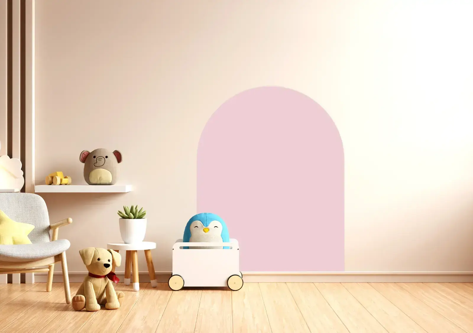 Magnetická nástěnná fólie Cleverclixx - Dream Pink, 95 × 75 cm uni